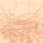 Sepia sketch with grid