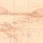 Sepia sketch with grid