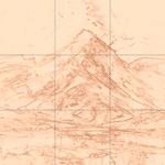 Sepia sketch with grid