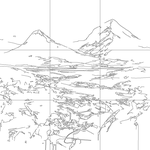 Line drawing with grid