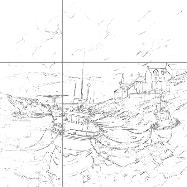 Sketch with grid