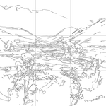 Line drawing with grid