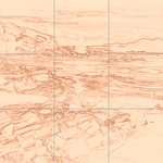 Sepia sketch with grid