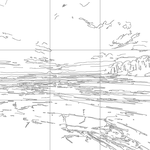 Line drawing with grid