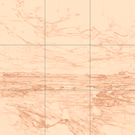 Sepia sketch with grid