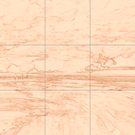 Sepia sketch with grid