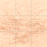 Sepia sketch with grid