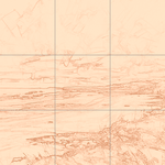 Sepia sketch with grid