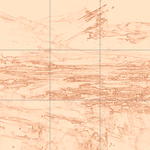 Sepia sketch with grid