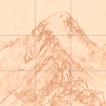 Sepia sketch with grid