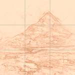 Sepia sketch with grid