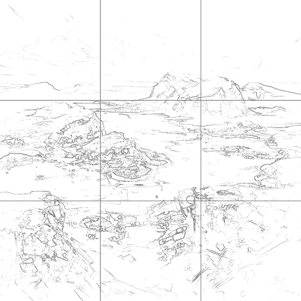 Sketch with grid