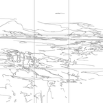 Line drawing with grid