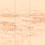 Sepia sketch with grid