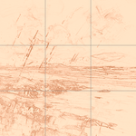 Sepia sketch with grid