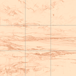 Sepia sketch with grid