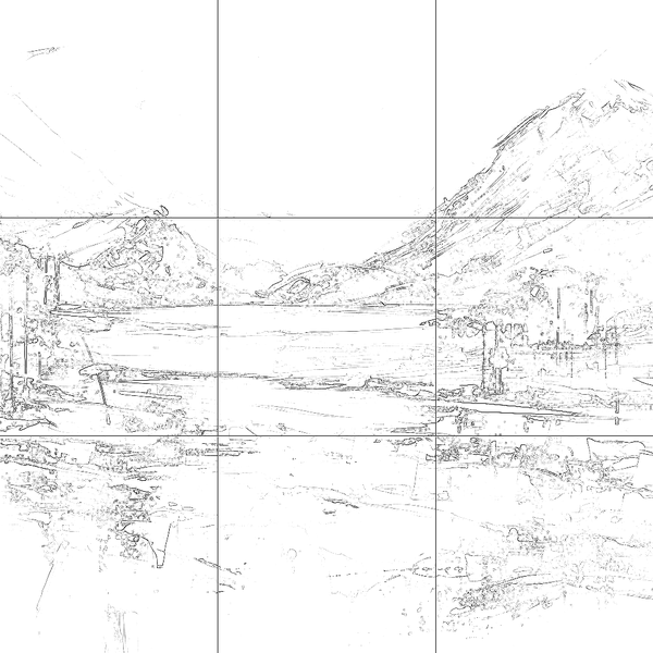 Sketch with grid