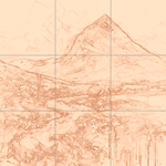 Sepia sketch with grid