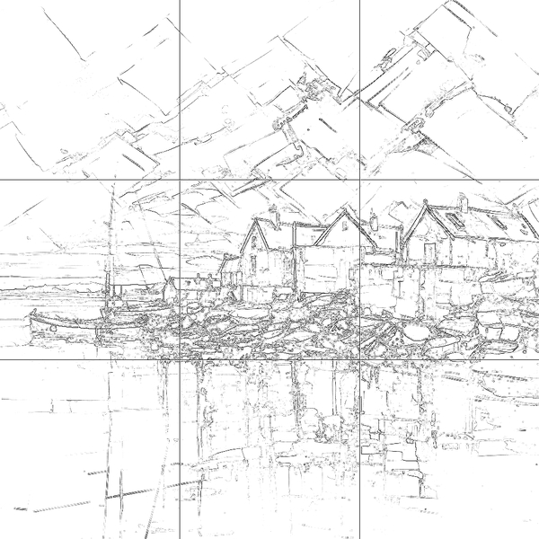 Sketch with grid