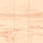 Sepia sketch with grid