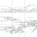 Line drawing with grid