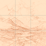 Sepia sketch with grid