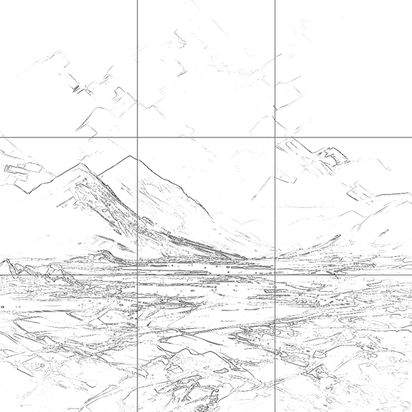 Sketch with grid