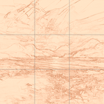 Sepia sketch with grid