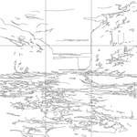 Line drawing with grid