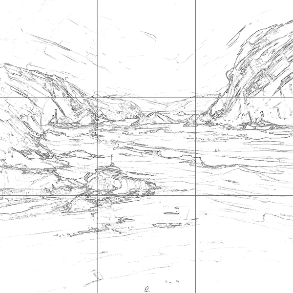 Sketch with grid