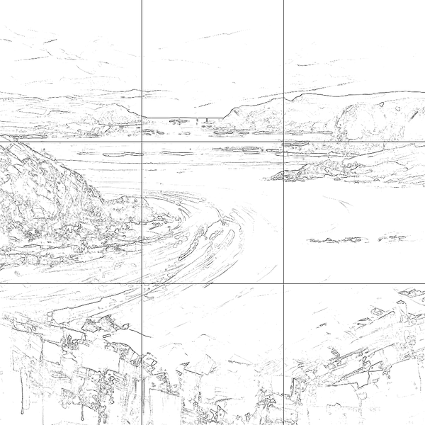 Sketch with grid