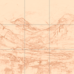 Sepia sketch with grid