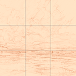 Sepia sketch with grid