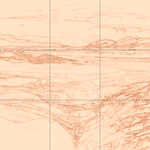 Sepia sketch with grid