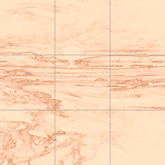 Sepia sketch with grid