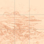 Sepia sketch with grid