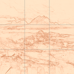 Sepia sketch with grid