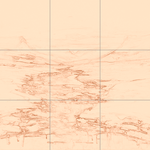 Sepia sketch with grid