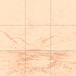 Sepia sketch with grid