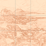 Sepia sketch with grid