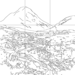 Line drawing with grid