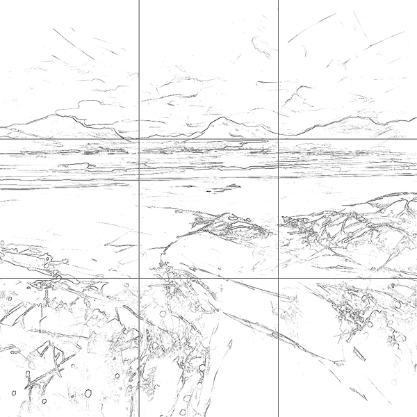 Sketch with grid