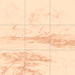 Sepia sketch with grid