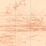 Sepia sketch with grid