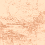 Sepia sketch with grid