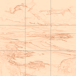 Sepia sketch with grid