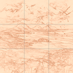 Sepia sketch with grid