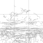 Line drawing with grid