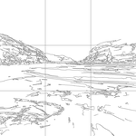 Line drawing with grid