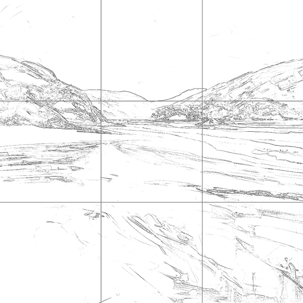Sketch with grid
